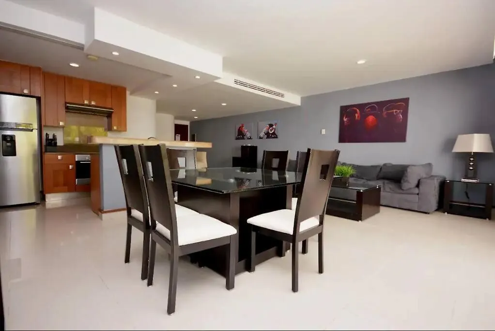 Apartmán Depto A 3 Min Caminando De Mamitas Y La 5Ta Av Playa del Carmen